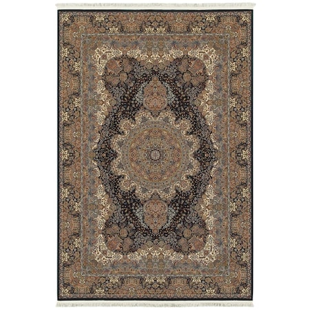 Oriental Weavers 6 Ft. 7 In. X 9 Ft. 6 In. Masterpiece Traditional Area Rug, Navy M5501K200290ST